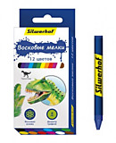 Мелки воск 12цв SILWERHOF Динозавры,Бабочки (16)