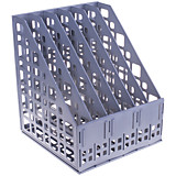 Лоток верт 6сек СТАММ пласт сборный серый, черный (2)