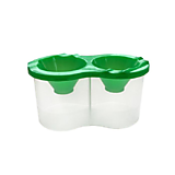 Стакан - непроливаика двойной Schoolformat, ПЧЕЛКА прозр. цвет, асс