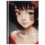 Книжка записная А6  64л лин тв/обл с еженедельником BG  Девушка с тату (1/40)