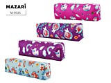 Пенал-косметичка 1отд на молнии MAZARI 190*70*40 ПВХ, асс