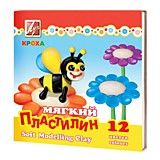 Пластилин 12цв 198г ЛУЧ Кроха мягкий со стеком (20)