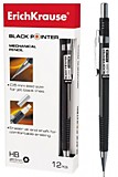 Карандаш цанг 0,5 пл ErKr Blaсk Pointer чер (12)