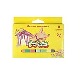 Мел шк  9цв  9шт Каляка-Маляка квадратный, к/уп (28)