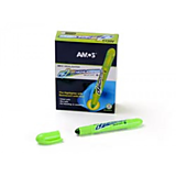 Маркер сигн сухой Amos 10мм, кругл зеленый (12)