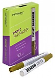 Маркер-краска 4мм inФормат PAINT PROFESSIONAL золото (12)