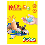 Картон немел 10цв 10л 1стор КАЛЯКА-МАЛЯКА Гном, Мишки, Машинки  (30)