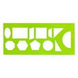 Линейка-Трафарет 12эл Геометрические фигуры СТАММ 