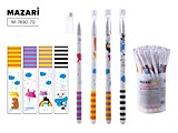 Ручка масл MAZARI 0,7 цв/корп синяя, асс (1/48)