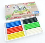 Пластилин  6цв  90г Луч ZOO к/у