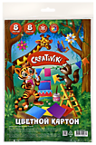 Картон немел  8цв  8л 1стор Creativiki 190г/м2 (1/20)