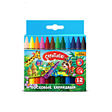 Карандаши воск 12цв Creativiki кругл/корп к/уп (1/24)
