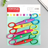 Ножницы 130мм детские фигурные Арт Узор Цветик, МИКС (1/45)