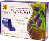 Краски акрил  12цв 15мл Луч  художественные (12)