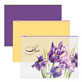 Папка пласт на молнии А4 ErKr Soft Iris, асс(160)