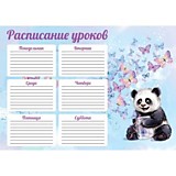 Расписание уроков А4 Феникс СЧАСТЛИВАЯ ПАНДА