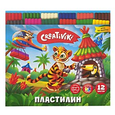 Пластилин 12цв 180г Creativiki (20)