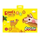 Цв бумага бархатная  5цв 5л Каляка-Маляка 180*260  (1/100)