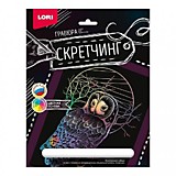 Игра Набор д/тв Гравюра А5 LORI СКРЕТЧИНГ Сова,Утенок,Цветение сакуры (1/15)