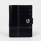 Обложка для /автодок/ КОЖ/ЗАМ черный,коричневы