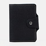 Обложка для /автодок/ КОЖА КАЙМАН на кнопке + обл.д/папспорта черный,красный