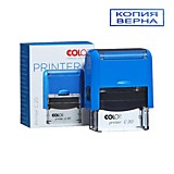 Штамп 38*14 Копия верна, COLOP синий 