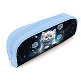 Пенал 1отд на молнии 210* 80*40 Оникс полиэстер Котик в одуванчиках 