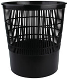 Корзина пласт 18л СТАММ сетчатая круглая черная КР01, КР02 (1/11)