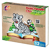 Пластилин 12цв 180гр ЛУЧ  ZOO со стеком 3+ (20)