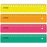 Линейка  20см пласт флюор shoolФормат,Neon Cristal асс (20)