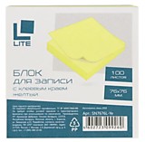 Блок самоклеящ пастель 76* 76мм  1цв/100л желтый LITE 