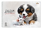 Альбом д/рис 40л спираль КТС-про Милый друзья,Спортивное авто