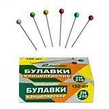 Булавка J.OTTEN 150шт карт/уп цветные (1/10)