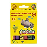 Карандаши воск 12цв Каляка-Маляка кругл/корп толстые к/уп (1/12)