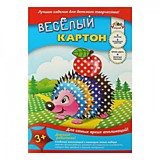 Картон Фольг 6цв 6л 2стор АППЛИКА Весёлый с/рис, асс (70)