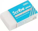 Ластик DeLI Scribe plus прямоугольный белый 40*22*12мм DL-H00310 (1/45) Ластик DeLI Scribe plus прямоугольный белый 40*22*12мм DL-H00310 (1/45)