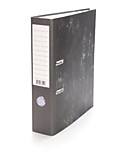 Папка-регистратор 75мм LITE разобр МРАМОР черный 