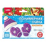 Игра Набор д/тв Магниты LORI из глины Веселая парочка, Шапочка и варежки Игра Набор д/тв Магниты LORI из глины Веселая парочка, Шапочка и варежки