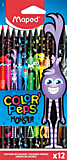 Карандаши 12цв MAPED пласт/трехгр/корп COLOR'PEPS к/уп (12)