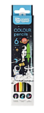 Карандаши  6цв schoolФормат пласт/шестигр/корп Space alventure к/уп (24)