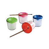 Стакан - непроливаика одинарный ПЧЕЛКА,Caligrata прозрачный (55)