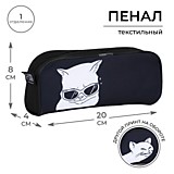 Пенал 1отд на молнии 200*80*40 ArtFox STUDY «Дай списать» Кот Пенал 1отд на молнии 200*80*40 ArtFox STUDY «Дай списать» Кот